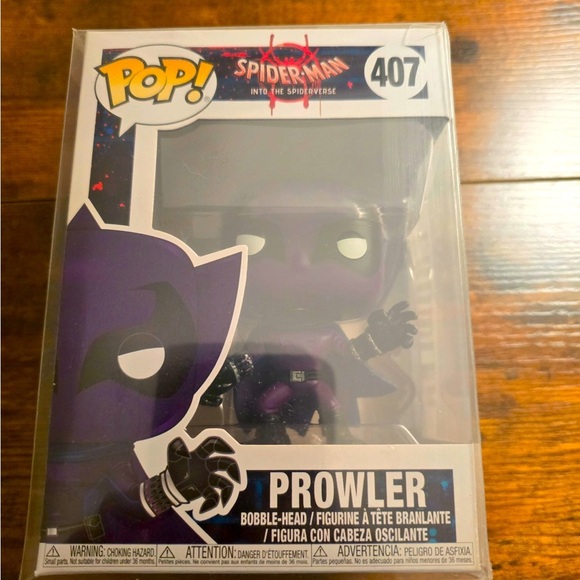 Funko Spider-Man In The Spider Verse Prowler #407 New In Protector - Picture 1 of 4